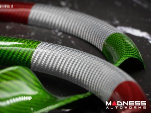 Alfa Romeo Giulia Steering Wheel Trim - Carbon Fiber - Upper Cover - Italian Theme - QV Model